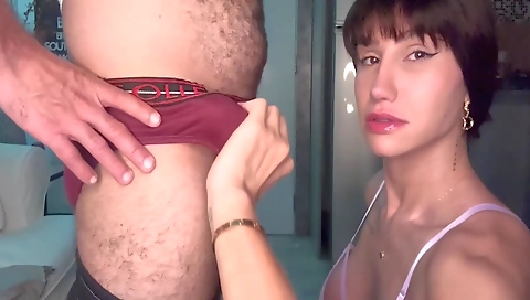 My asshole gets cummed all over my tits and my pussy