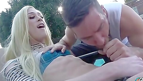 Hot shemale Jenna fucks the pool guy in this video