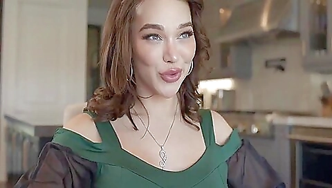 Big boobs brunette with big tits enjoys double penetration