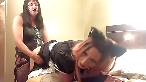 Chocolate milf in hotel room fucked hard by her partner
