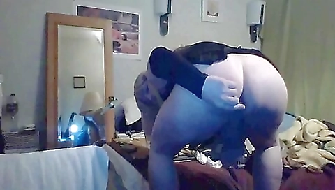 Mature blonde slut gets her tight booty filled with a dildo