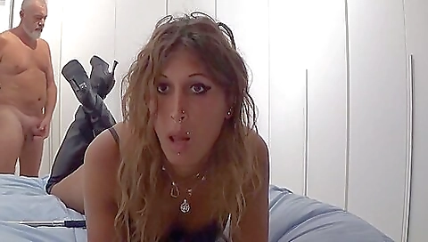 Latina trans gets her heels off while being fucked
