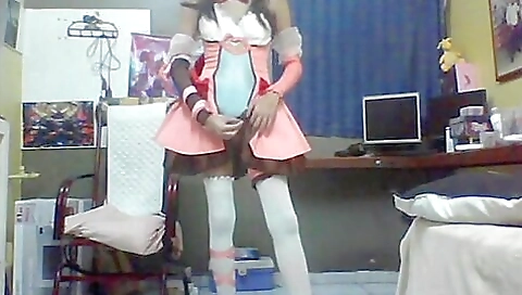 Latina beauty in stockings and lingerie naked on a chair